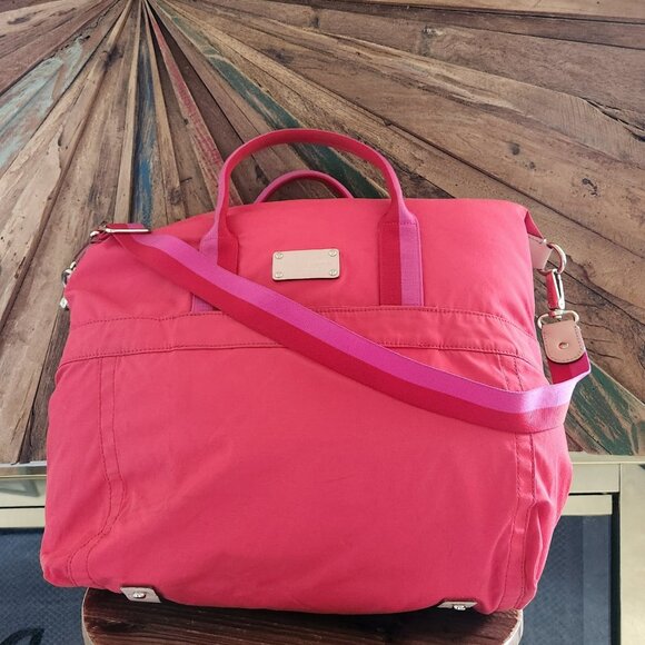 Kate Spade nylon/canvas/leather travel cross body bag - Picture 4 of 16
